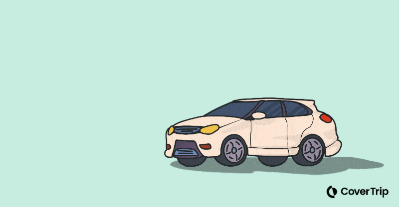Rental car and keys