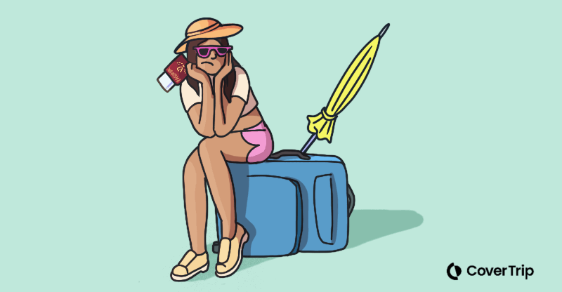 Waiting summer traveler gif